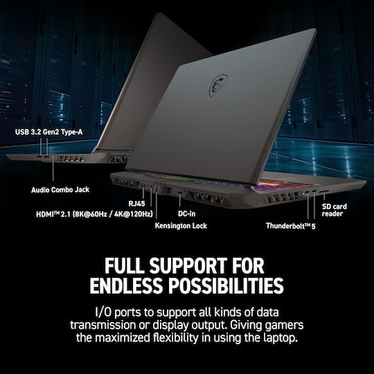 MSI Vector 16 HX Vector 16 HX AI A2XWHG 16" 240Hz (Ultra 9-275HX/16GB/1.0TB SSD/GeForce RTX 5070 Ti/W11 Home) (US Keyboard)