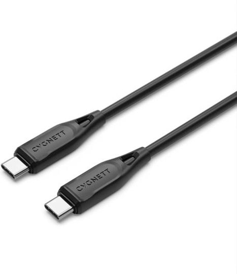 Cygnett Usb-c To Usb-c Charge Transfer 3a 60w Essentials 1m Black