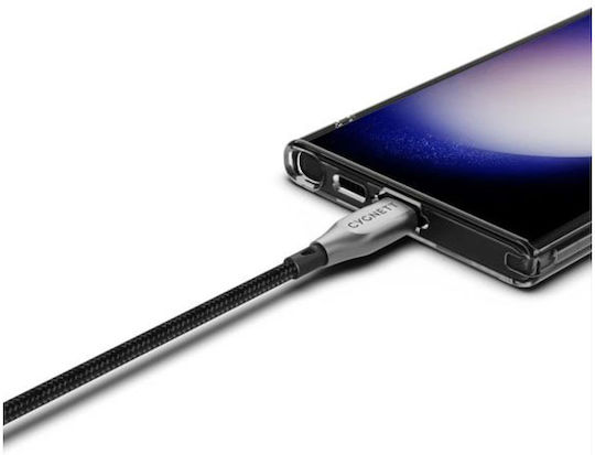 Cygnett Usb-c To Usb-a Serial Armoured Charge 60w Sync 480 Mbps 2m Black