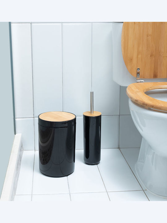 Estia Πλαστικό Καλαθάκι Μπάνιου 5lt Black Matt