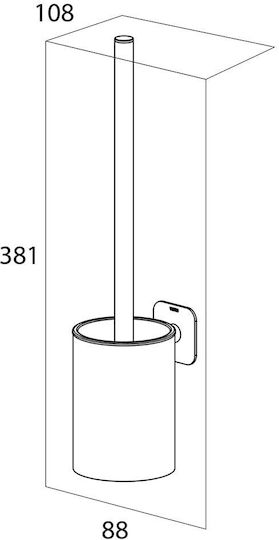 TIGER Inox Toilet Brush Gray