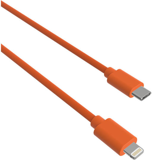 Jaym Lightning към USB-C PD 3A Заряден и Синхронизационен Кабел Pop Колекция 1,5м Оранжев