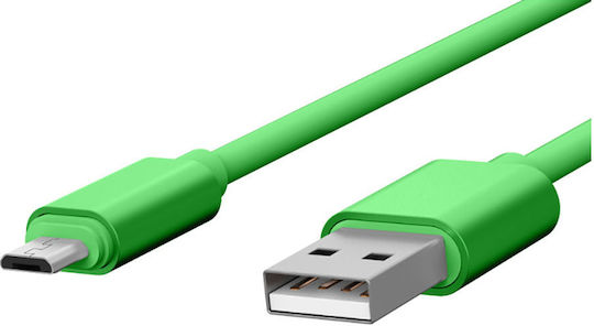 Jaym Cable Micro-usb To Usb-a 2,4a Charge Synchronization Pop Collection 1,7m Green