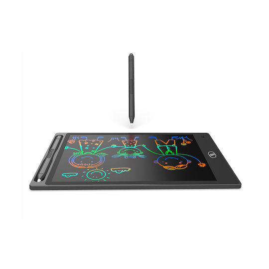Avizar Tabletă Grafică Lcd Colorată De 10 Inci Reinscriptibilă Pentru Copii Neagră
