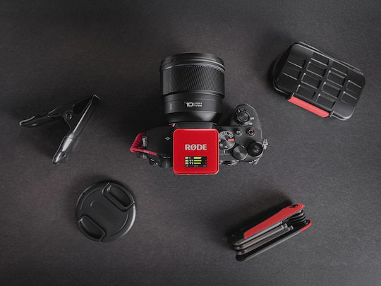 Rode Wireless GO Gen3 Set Wireless Condenser (Small Diaphragm) Microphone Πέτου, Clip On Journalistic in Red Color