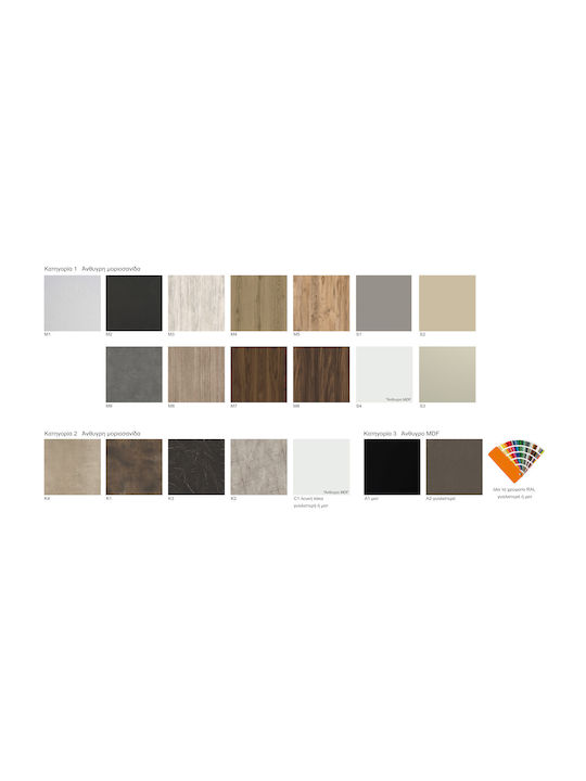 Καθρέπτης Ντουλάπι Απλίκα Led Probagno 960amb 60x14x75υ Mdf Γκρι