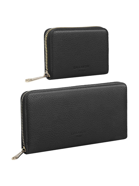 Gallantry Women's Wallet Card Case Gift Set Black