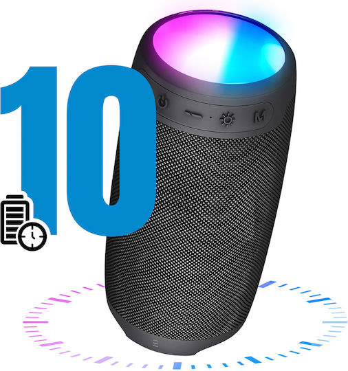 Akashi Ηχείο Bluetooth 10W Μαύρο ALTSPK10RGB