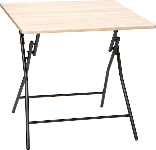 Τετράγωνο Κουζίνας Πτυσσόμενο Beige 80x80x75εκ. Τετράγωνο Κουζίνας Πτυσσόμενο Beige 80x80x75εκ.
