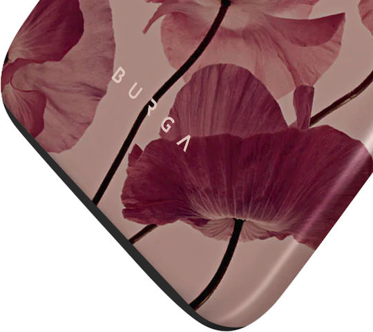 Burga Handyhülle iPhone 13 Elegante Zarte Kuss Muster Burgundisch