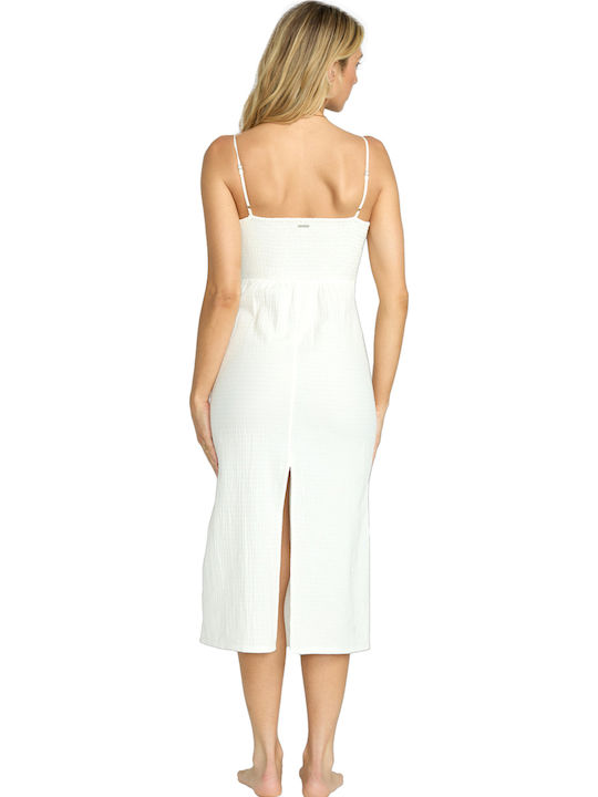 Crystal Clear Summer Midi Dress Salt Crystal