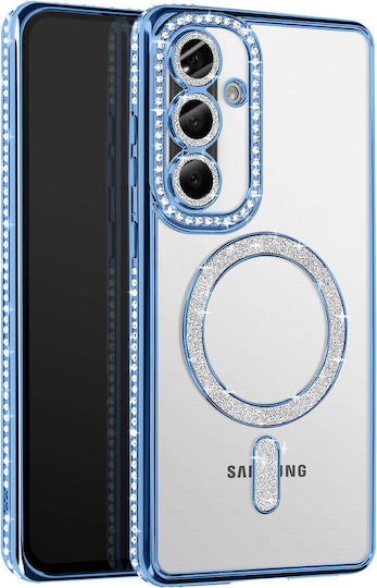 Avizar Diamond Case Samsung Galaxy A36 Magsafe Outline Strass Blue