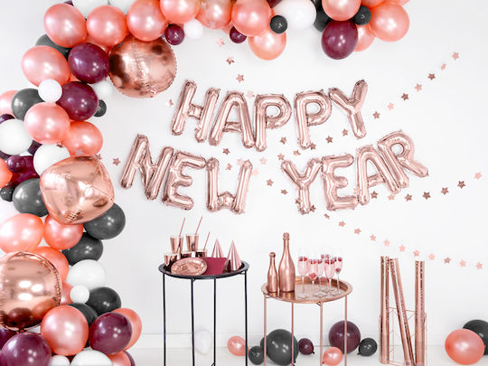 Balloon Foil Letter Ν Rose Gold 35cm