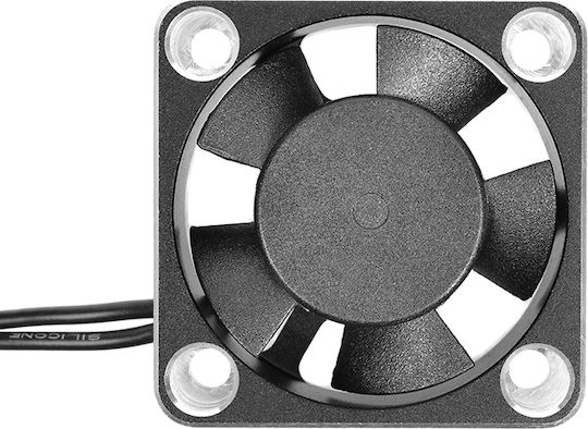 Team Corally Ultra Hochgeschwindigkeits-Kühlerlüfter Tf-30 W Bec Anschluss 30mm Farbe Schwarz Silber Team Corally