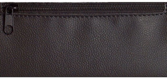 Pera Leather Tobacco Pouch Handmade with Magnet Closure Witch Black