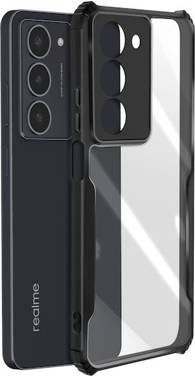 Husă Avizar Realme 14x C75 Back Acrylic Înconjurătoare Moale Șoc Neagră