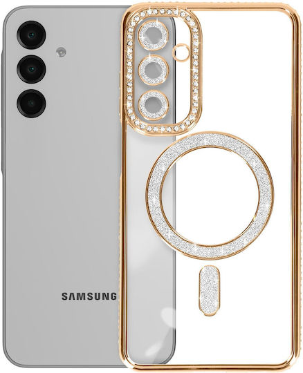 Avizar Diamond Case Samsung Galaxy A16 Magsafe Contour Strass Gold