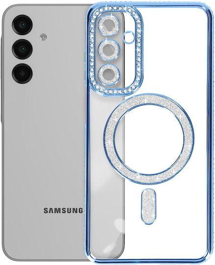Avizar Diamond Case Samsung Galaxy A16 Magsafe Contour with Strass Light Blue