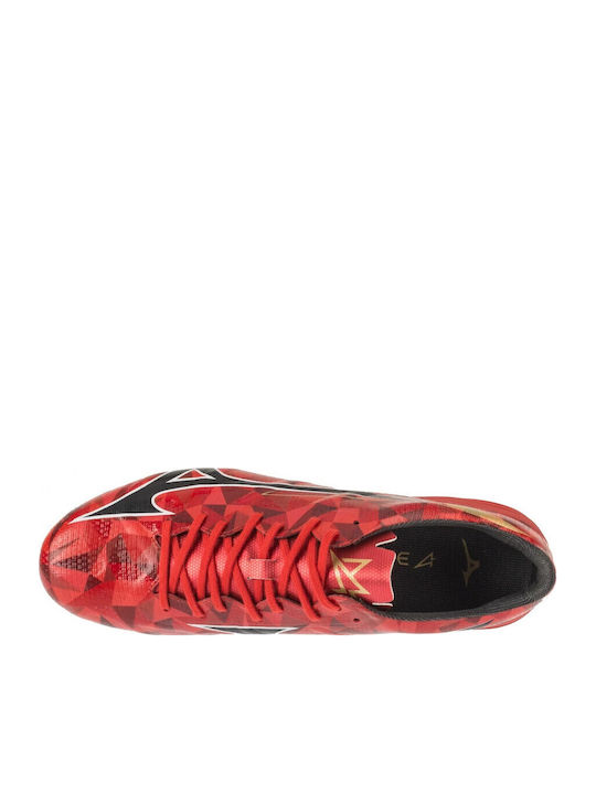 Mizuno Alpha Ii Pro Football Shoes with Cleats Red