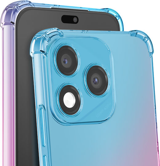 Калъф Enkay Honor 400 Lite Гъвкави Подсилени Ъгли Дизайн На Градиент Син Розов