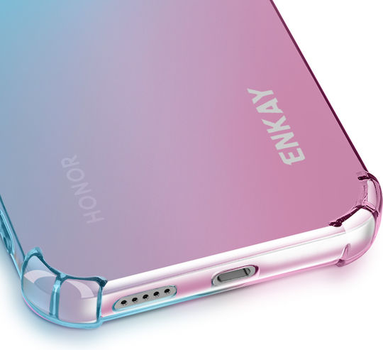 Калъф Enkay Honor 400 Lite Гъвкави Подсилени Ъгли Дизайн На Градиент Син Розов