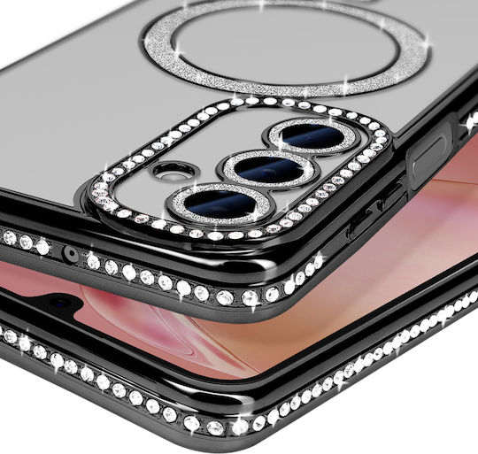 Avizar Diamond Case Samsung Galaxy A16 Magsafe Contour Strass Black