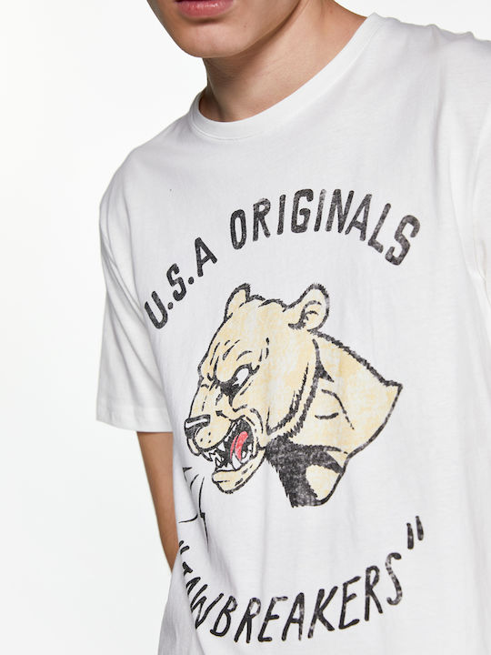 Celio T-shirt Geinter Off White