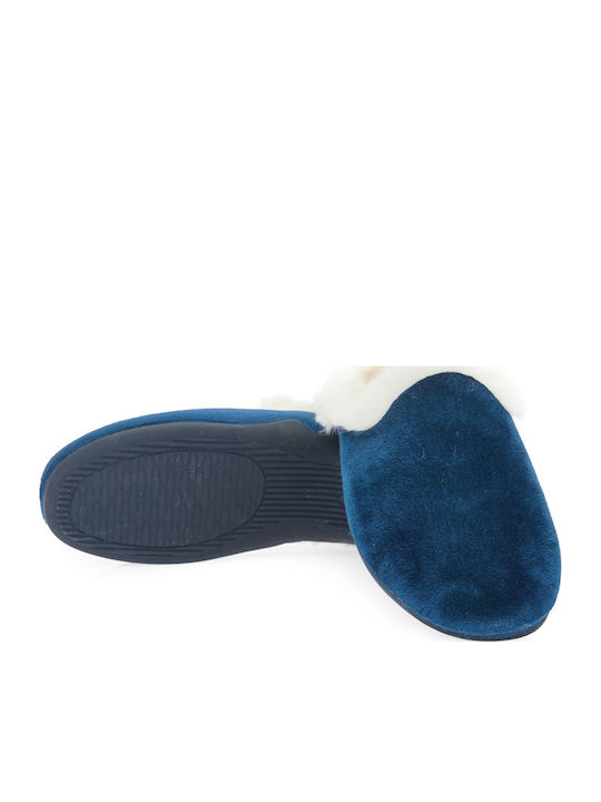 Medies Women's Winter Slippers Blue