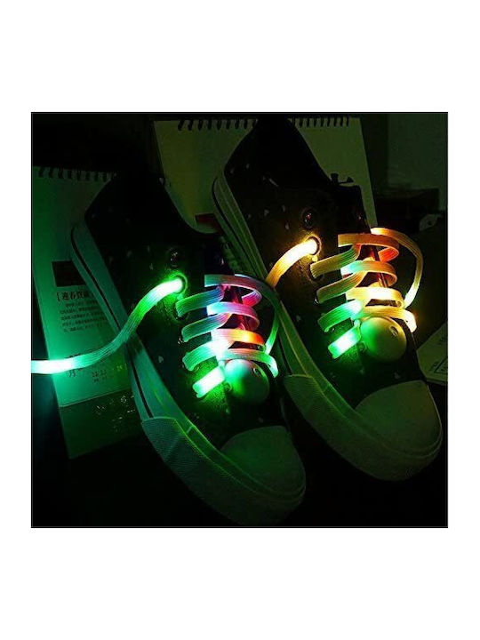 Ofkpo 1 Pair Led Nylon Shoelaces 10 Led 120 Cm