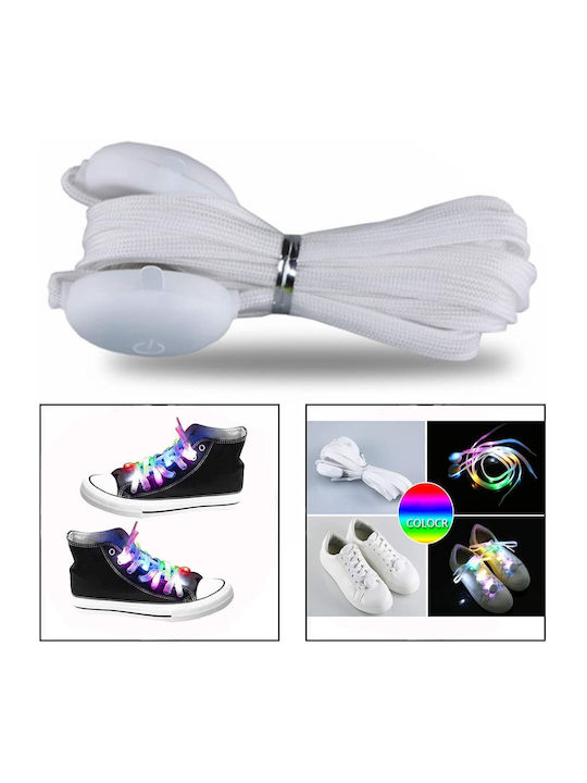Ofkpo 1 Pair Led Nylon Shoelaces 10 Led 120 Cm