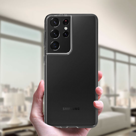 Samsung Galaxy S21 Ultra Silikon Dünn Leichtgewicht Akashi Transparente Handyhülle
