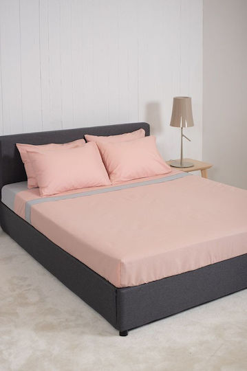 Viokarpet Module Cearceafuri De Pat View Powder Gri Deschis Set Super Dublu 240x260 Cm