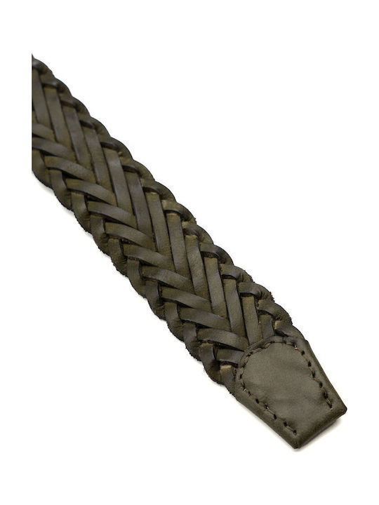 Fynch Hatton Ζώνη Σειράς Braided Fm4003 R3182 0565 Dark Olive