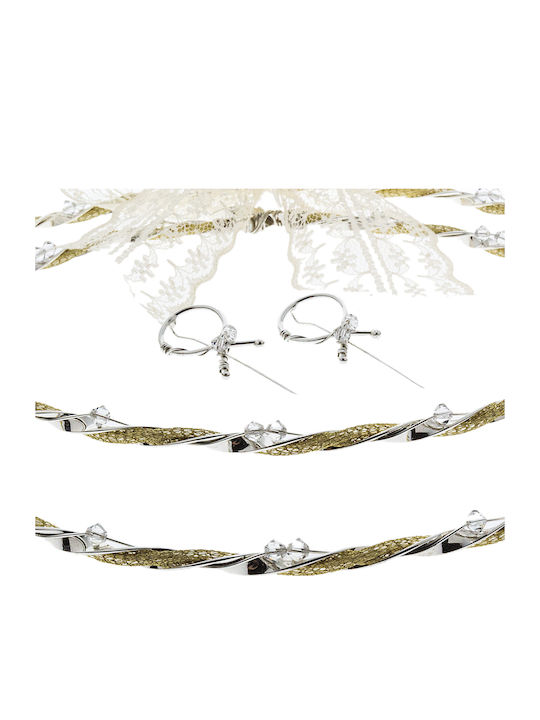 Handmade Wedding Crowns Silver Plated Swarovski Crystals 220 E