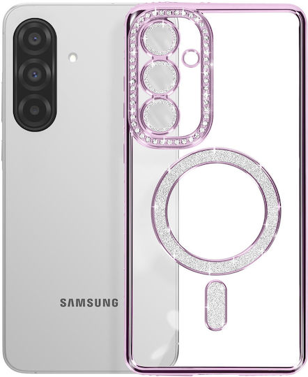 Avizar Diamond Case Samsung Galaxy A56 Magsafe Outline Strass Purple
