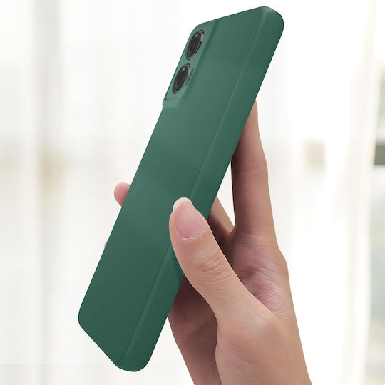 Avizar Handyhülle Motorola Moto G35 Silikon Weiche Matt Dunkelgrün