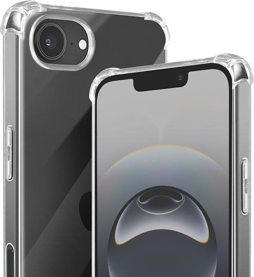 Akashi Case Iphone 16e Silicone Shockproof Reinforced Corners Transparent