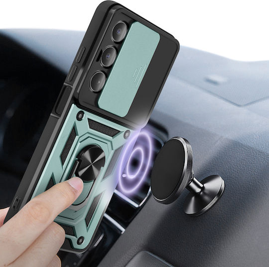 Avizar Case Realme 14x Magnetic Ring Camera Protection Green