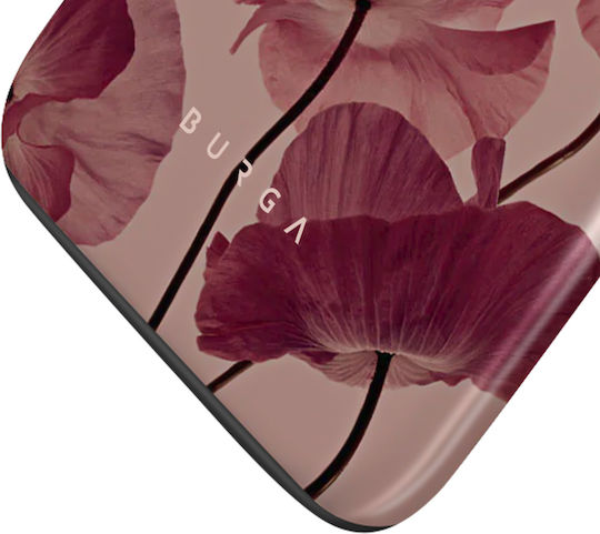 Burga Case Samsung Galaxy S24 S25 Elegant Tender Kiss Pattern Burgundy