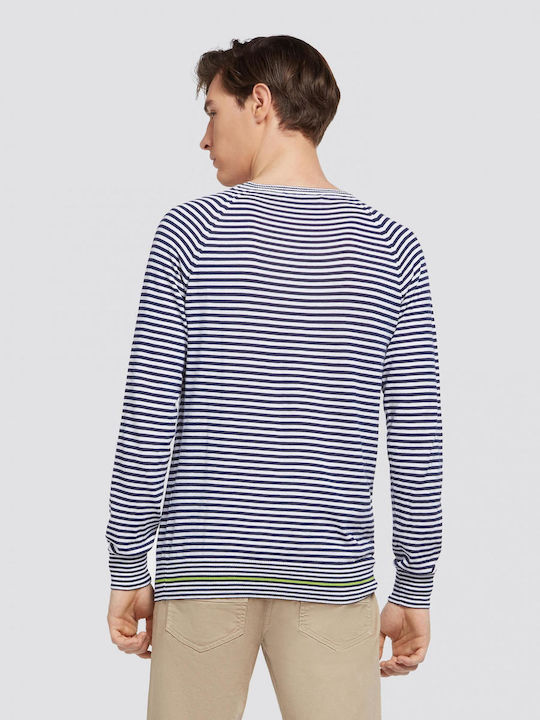 Herrenbluse Trussardi Jeans Weiß Blau 52m00118-r6z Herrenbluse Trussardi Jeans Weiß Blau 52m00118-r6z