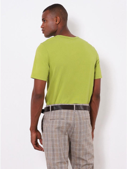 Tricou Dark Lime cu buzunar