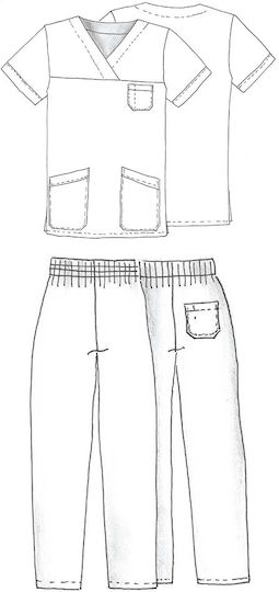 Anta Uniforms Унисекс Медицински комплект панталон и блуза