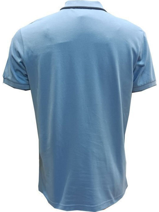 Luciano Faketti Polo Herrenbluse Kurzarm Hellblau
