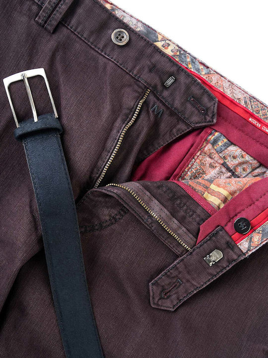 Meyer Trousers Belt Series New York 2 2 5522 58 Wine