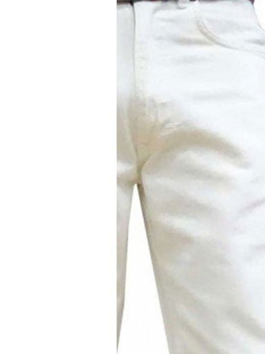 Faketti Παντελόνι Υφασμάτινο 100% Cotton Eκρού