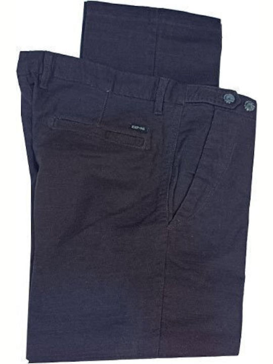 Linen Trousers Luciano Faketti Gray Blue Linen Trousers Luciano Faketti Gray Blue