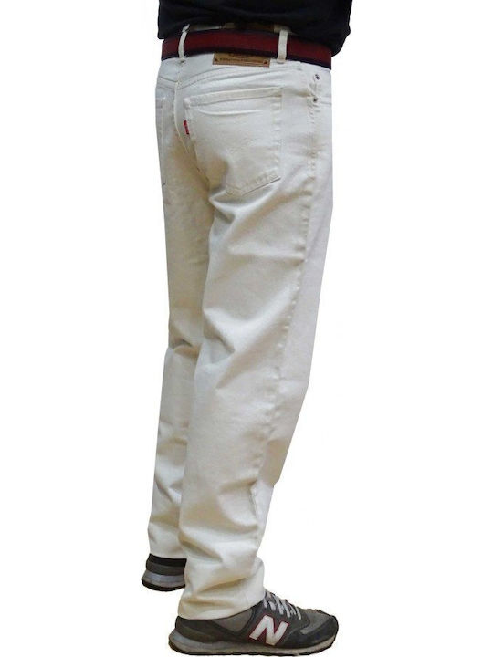 Faketti Παντελόνι Υφασμάτινο 100% Cotton Eκρού