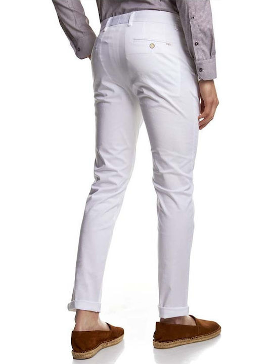 Men's Trousers Bizzaro White