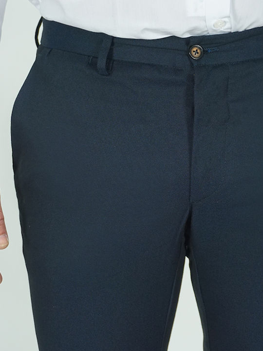 Italian Job Ανδρικό Βαμβακερό Παντελόνι Σκούρο Μπλε Slim Fit 725288/07 90% Βαμβάκι 7% Πολυεστέρας 3% Λύκρα