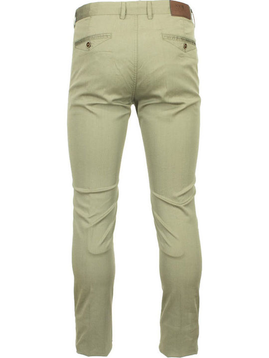 New York Tailors Men's Trousers Chinos Slim Olive Tara-lt Khaki